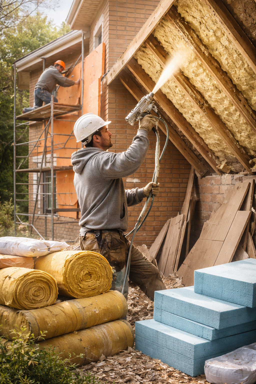 Утепление домов в Вологде под ключ от 4314 руб/м2 | Профессионально — ТепломастерВгд