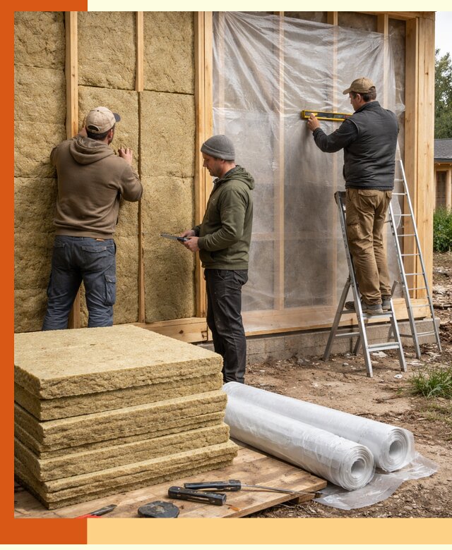 Утепление каркасного дома в Вологде под ключ с гарантией качества
