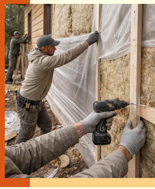 Утепление дома из бруса в Вологде качественно и долговечно
