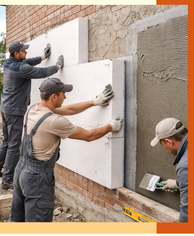 Утепление кирпичного дома в Вологде от 4314 руб. под ключ | ТепломастерВгд