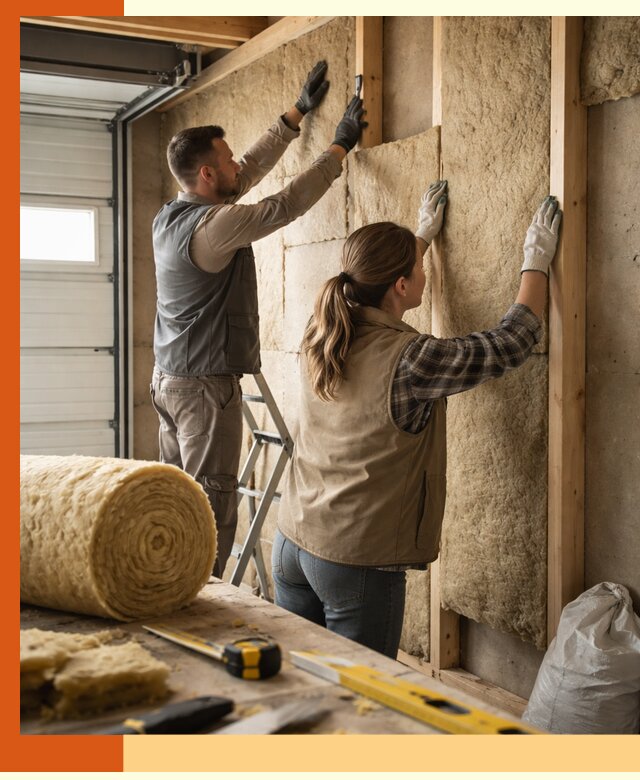 Утепление гаража изнутри в Вологде: быстро и надежно
