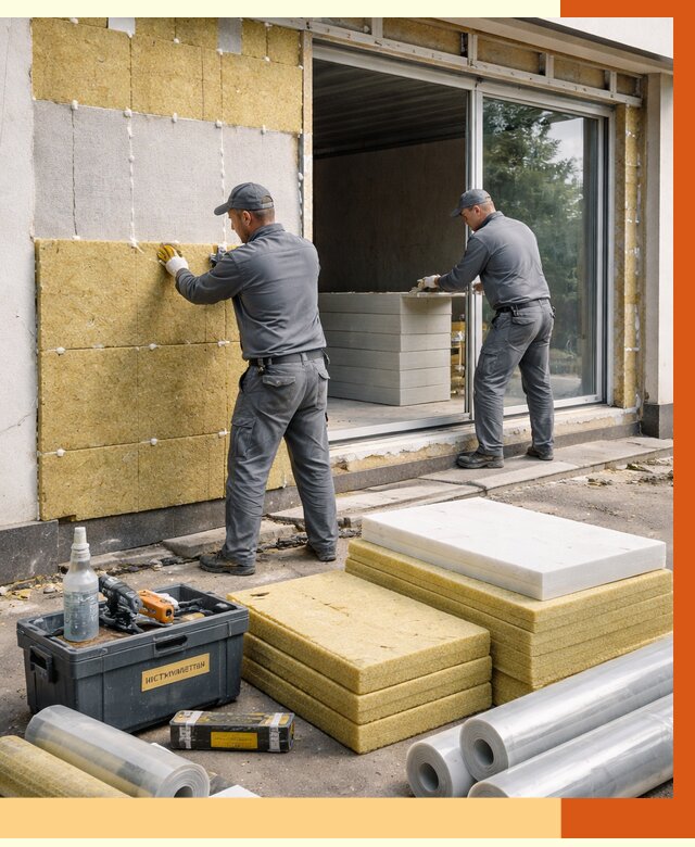 Утепление торгового павильона в Вологде от 14894 руб./м² под ключ | ТепломастерВгд