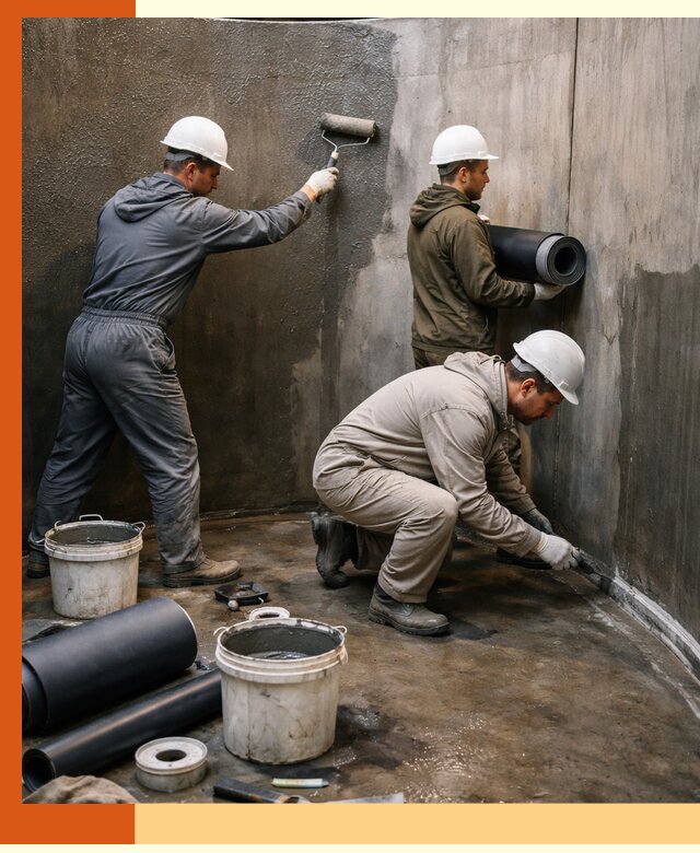 Гидроизоляция резервуара профессионально в Вологде